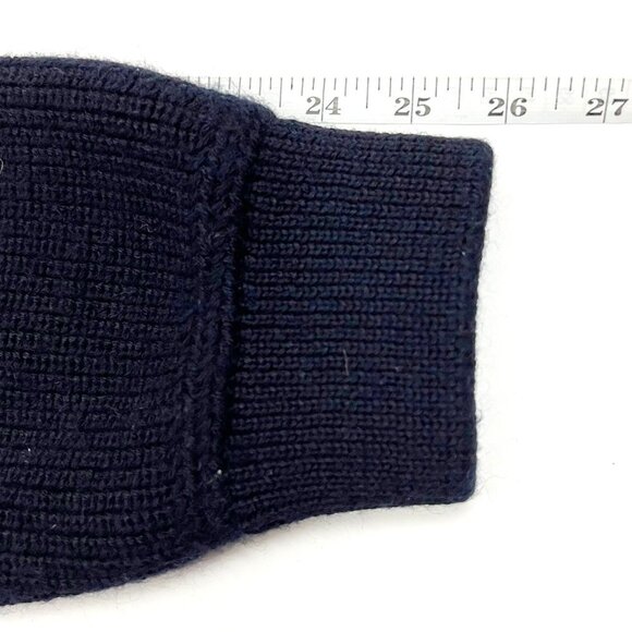 Zara Origins Heavyweight Chunky Crewneck Sweater. Midnight Blue. Men's Size XL - Picture 8 of 10